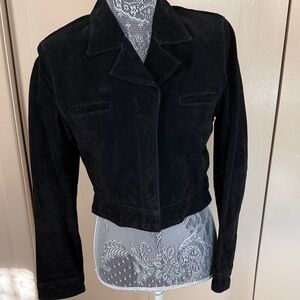 Newport News Black Suede Blazer